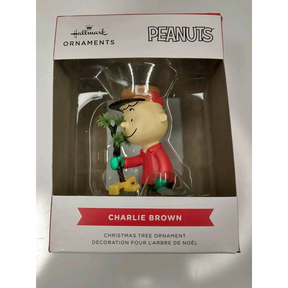 Peanuts Charlie Brown  With Tree‎ Branch Ornament New In Box